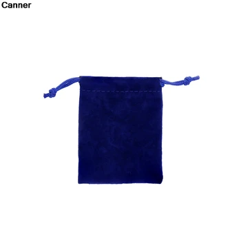 Canner 10buc/lot Albastru Bijuterii de Ambalare Pungi de Catifea Drawable Sac de Pânză Pungi de Cadouri Dropshipping C3