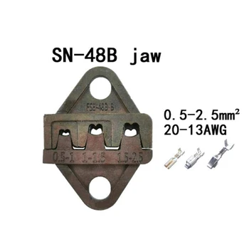 SN-48B Fir Sertizat Trusa Cleste 0.5-2.5mm2 20-13AWG de Precizie a Maxilarului Crimper Cu 500pcs/Lot TAB 2.8 4.8 Terminale Seturi de Instrumente