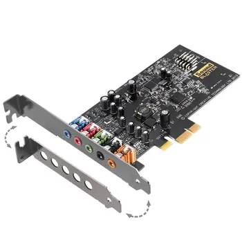 Creative Sound Blaster Audigy FX PCIe 5.1 placa de Sunet cu Amplificator pentru Căști de Înaltă Performanță