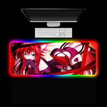 Anime High School DXD Mouse Pad RGB Anime Tastatura LED Covor Gloway Mesa cu USB Iluminare Camera de Joc Accesorii Pad PC XXL