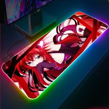 Anime High School DXD Mouse Pad RGB Anime Tastatura LED Covor Gloway Mesa cu USB Iluminare Camera de Joc Accesorii Pad PC XXL
