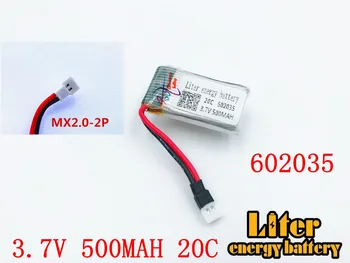 602035 3.7 V 500mAh baterie Lipo Pentru Hubsan h107d MJXRC F47 Difeida DFD F180 FY310B m62R 3.7 V 500 mah Lipo Baterie + incarcator USB