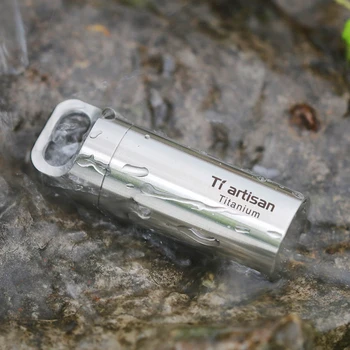 Tiartisan Waterproof Titan Pur Cutie Cazul Sticla Cache Droguri Titularul Recipient Breloc Cutie De Medicina De Îngrijire A Sănătății Ta6170