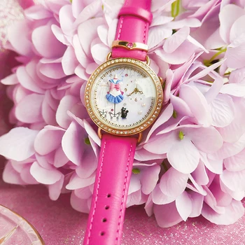 Sailor moon Curea din Piele ceas de mână brățară luna costum de marinar lut polimeric design bijuterii femei