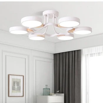 Modern de personalitate metal si acril cu LED 220V lampă de plafon alb/gri/negru culoare mese living dormitor camera de hotel lumini