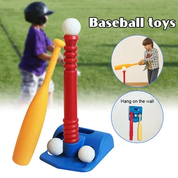 U T-Set de Bile pentru Copii mici Copii Baseball Tee Joc Toy Set Include 2 Bile Reglabil T Înălțime Îmbunătățește Bataie Abilitățile S66