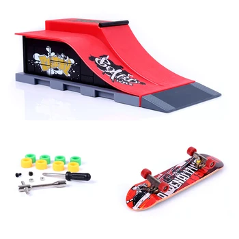 Mini Rampa Skateboard Set de Accesorii de Sport de Formare elemente de Recuzită Platformă Profesională Cu Parcare Interioară Sport Grif Jucărie pentru Copii