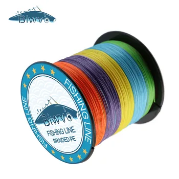 BIWVO 300m 4 Strand Linie de produse Pentru Pescuit Multifila Împletitură de Sârmă Material de Pescuit Puternic PE Linia Tresse Filament Lese Mare