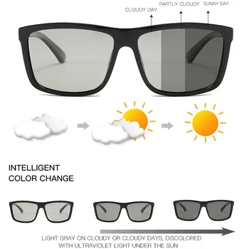 OLOEY Bărbați ochelari de Soare Polarizat Speciale de Sport în aer liber ochelari de Soare pentru Zi și Noapte Clasic Pătrat Albastru de Conducere UV400 Oculos