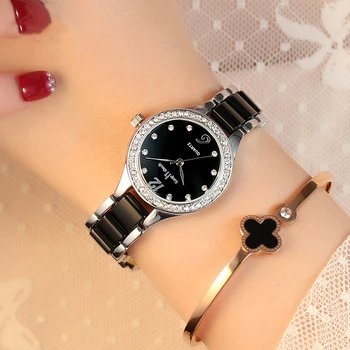 Femei Ceasuri De Lux Quartz Sex Feminin Ceasuri De Mână De Moda Casual Diamond Ladies Watch Cadouri Pentru Femei Ceas Cu Cutie Reloj Mujer