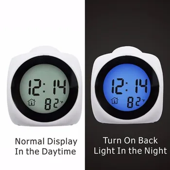 2019 mai Nou LCD Proiecție LED Display Digital cu Ceas cu Alarmă Vorbesc Prompt Vocal Termometru Funcție de Amânare Birou