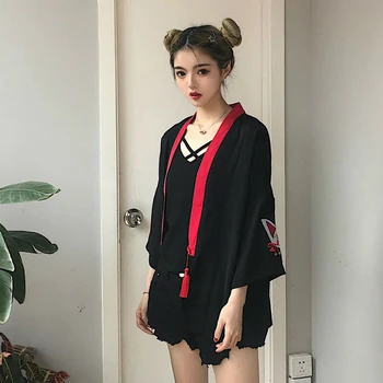Toamna Femei Stil Japonez Cardigan Haori Lungă Maneca Kimono Casual Uzura Stradă Harauku Fete Jk Vrac Se Potrivi Tinutele Costum