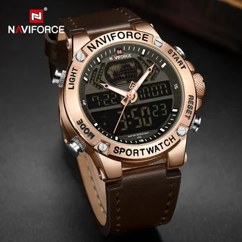 NAVIFORCE de Lux Ceasuri Barbati Sportului Militar Digital Cronograf Cuarț Ceas de mână Luminos Impermeabil Ceas Relogio Masculino