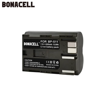 Bonacell 2200mAh BP-511, BP-511A, BP 511A pentru aparat de Fotografiat Baterie BP511 BP-511 Pentru Canon EOS 40D 300D 5D 20D 30D 50D 10D G6 L50
