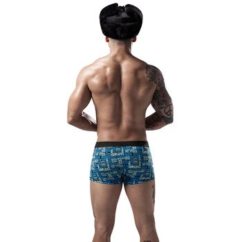 Mens Lenjerie intima Boxeri de Bumbac Boxeri Model de Scrisoare de Lenjerie de corp pentru Bărbați Boxeri de sex Masculin Cuecas Bărbați Izmenele
