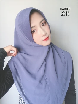 Văl Musulman Malaezia Gata Să Poarte Sifon Mozaic Hijab Instant Musulmane Islamice Șaluri Cap Eșarfă
