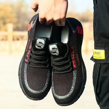 Respirabil Siguranță Pantofi de Noapte Benzi Reflectorizante Design Puncție Dovada Sparge-dovada, rezistent la Uzura forței de Muncă Proteja Pantofi Confortabili