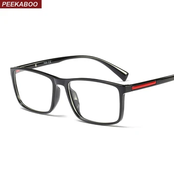 Peekaboo TR90 ochelari de vedere optic cadru bărbați obiectiv clar 2019 pătrat negru ochi ochelari de soare, rame pentru barbati brand masculin cadou