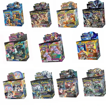 324pcs/cutie carduri Pokemon TCG: Sun & Moon Evoluții Ascunse Soarta Sabie Scut de Rapel Cutie de Colectare Pokemon Card de Copil jucărie carte