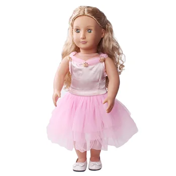 Haine papusa 3 culoare printesa rochie de mireasa jucărie accesorii se potrivesc 18 inch Fata de papusa si 43 cm baby dolls c438-c440