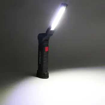 LED Reincarcabila Magnetica COB Lanterna de Inspectie Handheld Portabil Lampă Agățat Cârlig Lampa Pentru Camping în aer liber fără Fir Worklight