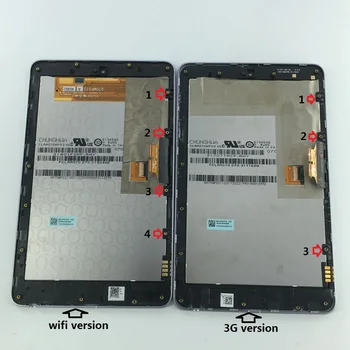 Display LCD+Touch Digitizer Asamblare Ecran pentru ASUS Google Nexus 7 nexus7 2012 ME370T ME370TG nexus7c 3G sau wifi versiune