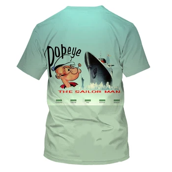 2020 vara noi bărbați T-shirt de imprimare 3D T-shirt Popeye model pentru copii T-shirt părinte-copil purta material moale si comforta