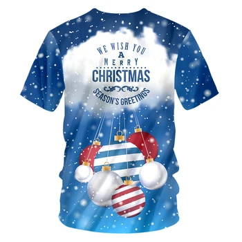 CJLM Om Nou Nor Bell V Gât Tricou Imprimat 3D de Mari Dimensiuni Bărbați Agrement Tricou Amuzant de Crăciun T-shirt Furnizori