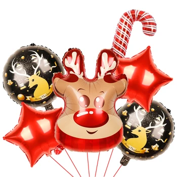 7pcs/lot Crăciun fericit Crăciun Fericit Baloane Folie Moș crăciun, om de Zăpadă, Cerb de Anul Nou steaua Globos Xmas Party Decoratiuni Pentru Casa