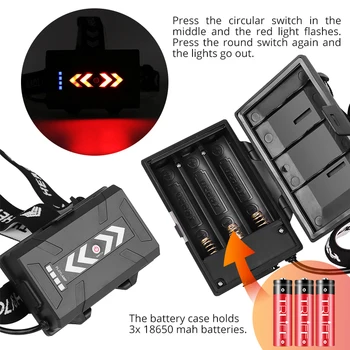 8000LM cel Mai Puternic XHP90.2 Faruri LED USB Reîncărcabilă Faruri Impermeabil Zoom Pescuit Lumina Folosi o Baterie 18650 XHP70 V6