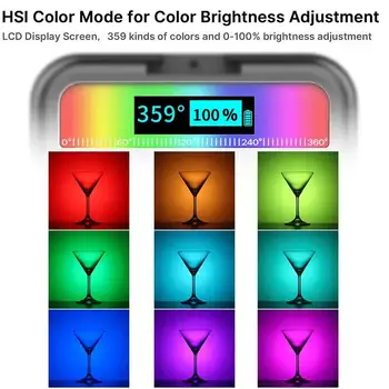 Pentru Ulanzi VL49 RGB Lumina Portabil Multi-funcție de Trei-cap Rece Boot Full-color de Iluminat Lampa 2500K-9000K 2000mAh Tip-c Port