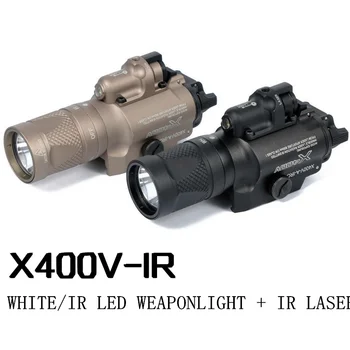 Tactic X400V IR Roșu Laser LED Alb Armă de Lumină Softair Arma Lanterna de Vanatoare Lanterna Arma Airsoft Glock Pistol de Lumină