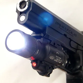 Tactic X400V IR Roșu Laser LED Alb Armă de Lumină Softair Arma Lanterna de Vanatoare Lanterna Arma Airsoft Glock Pistol de Lumină