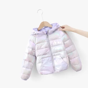 2020 Iarna Noi Produse pentru Copii Ușor în Jos Jacheta Băieți și Fete Alb Rață Jos de Fete Luminoase Colorate Suprafață Caldă J