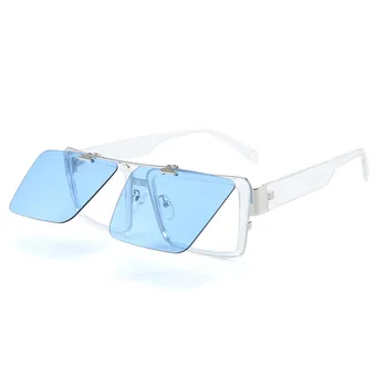 JASPEER Nou Pătrat ochelari de Soare Barbati Femei Brand de Lux de Design Negru Albastru Oglinda Ochelari de sex Feminin de Ochelari Ochelari de UV400