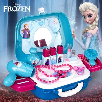 Disney frozen 2 pretinde juca jucarie fete set de Machiaj frumusete Moda jucarie Casa de Simulare DresserToy pretinde juca copil cadou de ziua de nastere