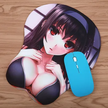 FFFAS 3D Mouse Pad Sexy Sân Ergonomic Oppai Pieptoase Țâțe Anime Girl Gamer Încheietura Restul Mousepad pentru Laptop PC