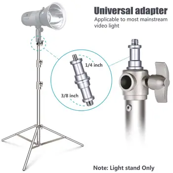 Neewer Grele 39-102 cm/99-260 centimetri Lumina Reglabila Stand cu 1/4 la 3/8 inch Adaptor Universal