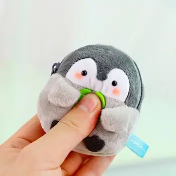 1 Buc Minunat Animal Pinguin de Pluș Jucării Cască Geanta Poseta de Monede Sac Pandantiv Breloc Papusa de Plus pentru Copii Cadouri