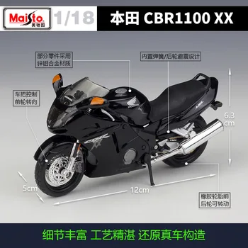 Maisto NOU 1:18 Scară HONDA CBR1100XX Model de Motocicleta Jucărie Aliaj de Off-Road de Curse de Motociclete Africa de Motor Motociclete Jucarii Pentru