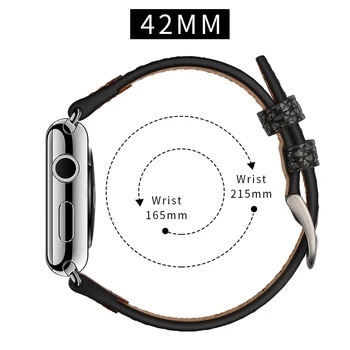 Curea din Piele Pentru Apple Watch 5 4 Banda 40mm 44mm Model de Piatra Înlocui Bratara 38mm 42mm banda Pentru iWatch Seria 4 3 2 1