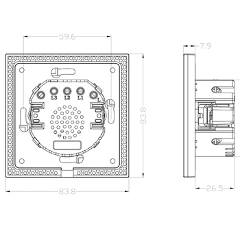 2019 design Nou Standard UE Comutator de Perete Comutator Tactil de Lux Negru Cristal de Sticlă, a 2 Banda 1 Comutator Mod CMW-02
