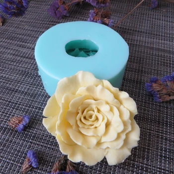 3D matrite flori de trandafir silicon săpun mucegai flori lumânare aroma de mucegai de luare de săpun matrite rășină zgura matrite PRZY HC0092