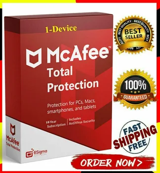 Antivirus McAfee Total de Protecție 1 buc / 6 Ani-Cheie de Conducere