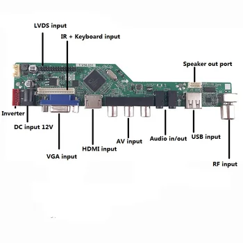 Kit pentru LP156WHB(TL)(C1) Controller driver placa USB HDMI VGA telecomanda Panou TV cu Ecran AV LCD LED DE 15.6