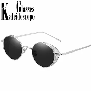 Mici, Rotunde ochelari de Soare Femei de Lux Steampunk Ochelari de Soare pentru Barbati Vintage Lentile Transparente Anti-albastru Ochelari Femei UV400