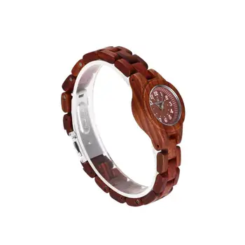 YULUCH 2018 Doamnelor din lemn ceas de moda trendy cadran mic top brand de lux importate mișcare digital pointer ceas cadou