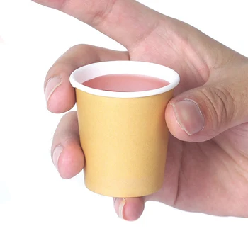 2 uncii de Unică folosință, Hârtie Kraft Pahare de Degustare Alimente Gade Eșantion Drinkiing Cupa Mini Cafea Ceașcă de Hârtie de Promovare Ambalare Instrumente 100buc/pachet