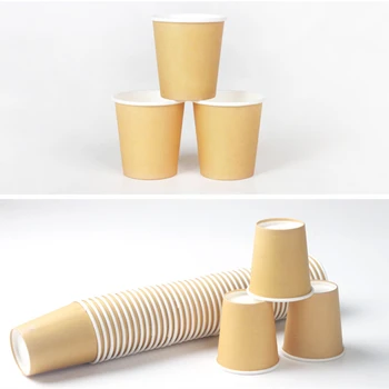 2 uncii de Unică folosință, Hârtie Kraft Pahare de Degustare Alimente Gade Eșantion Drinkiing Cupa Mini Cafea Ceașcă de Hârtie de Promovare Ambalare Instrumente 100buc/pachet