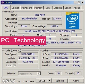 E5-4627V4 Original Intel Xeon QS Versiune E5 4627V4 2.60 GHZ 10-Core 25MB SmartCache E5 4627 V4 despre lga2011-3 navei în termen de 1 zi